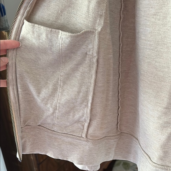 Pact Wheat Heather Perfectly Lightweight Zip Hoodie - Picture 11 of 16